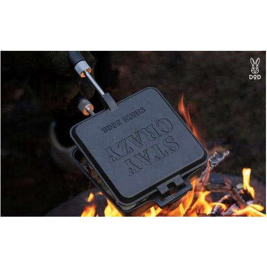 ふるさと納税 アウトドアグッズ 大阪府 東大阪市 DOD アイアンうさサンドメーカー( US1-913-BK )