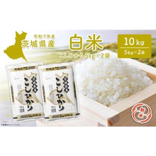 ふるさと納税 米 コシヒカリ 茨城県 境町 新米/白米 茨城県産 コシヒカリ 10kg (5kg×2袋) 令和7年12月内発送 新米 米 精米 小分け 2025年産 令和7年産 K265…
