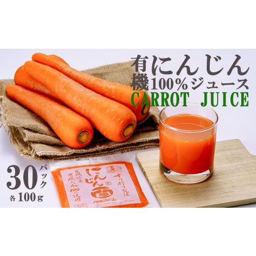 ふるさと納税 野菜類 ジュース 茨城県 つくば市 ベルファームつくばのにんじんジュース 100% 100g × 30袋 離島・沖縄配送不可 茨城県 つくば市 にんじん ニン…
