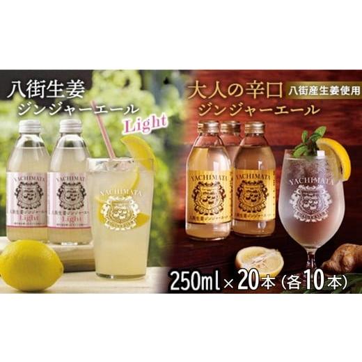 ふるさと納税 炭酸飲料 千葉県 八街市 八街生姜ジンジャーエールLIGHT +八街生姜ジンジャーエール 計20本セット ジンジャーエール 生姜 八街 ジュース ジン…