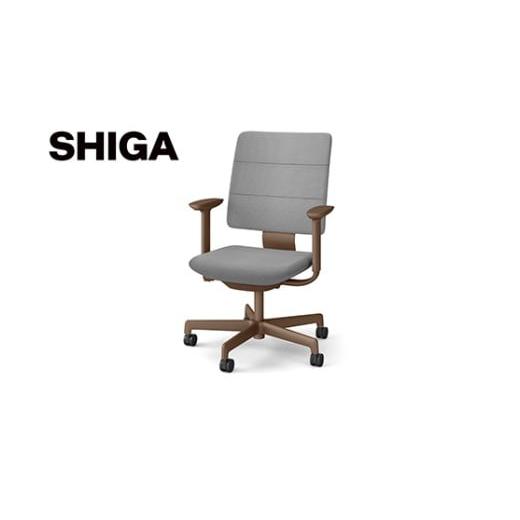 ふるさと納税 家具 滋賀県 近江八幡市 イトーキ SHIGA シガ 昇降脚 背トリプル ベースカラー:チェストナットブラウン / 座面カラー:グレーC(KJ-517SEM-F2C5F…