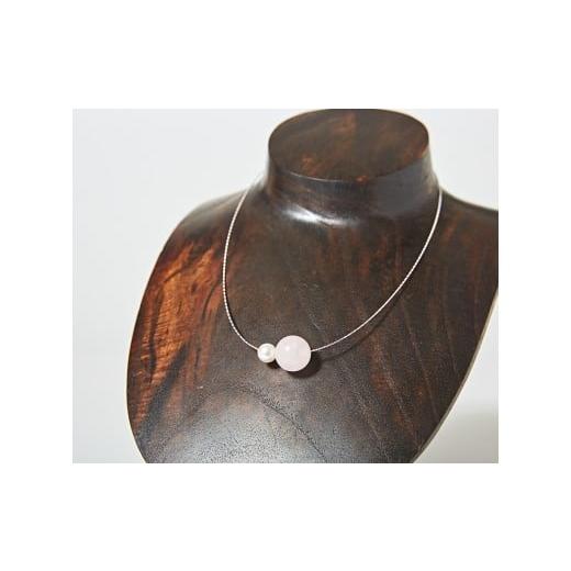 ふるさと納税 雑貨・日用品 三重県 伊勢市 1901 OMAMORI JEWELRY あこや真珠8mm 夫婦岩チョーカーSV925 紅水晶・ローズクォーツ 伊勢とこわかや OMAMOTIJEWEL…