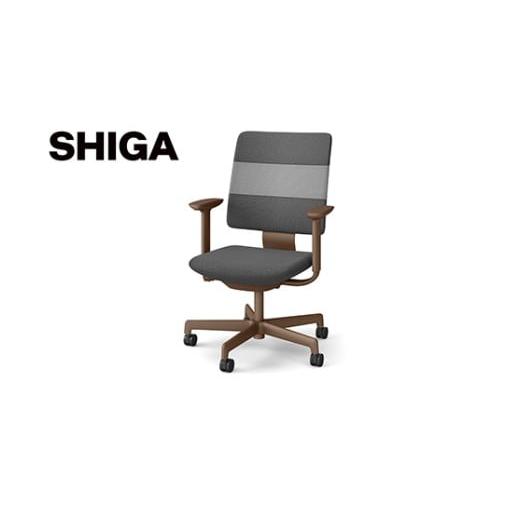 ふるさと納税 家具 滋賀県 近江八幡市 イトーキ SHIGA シガ 昇降脚 背トリプル ベースカラー:チェストナットブラウン / 座面カラー:ツートーンWC(KJ-517SEM-…