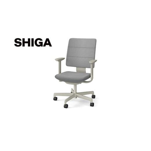 ふるさと納税 家具 滋賀県 近江八幡市 イトーキ SHIGA シガ 昇降脚 背トリプル ベースカラー:ペールオリーブ / 座面カラー:グレーC(KJ-517SEM-L4C5F)キャス…