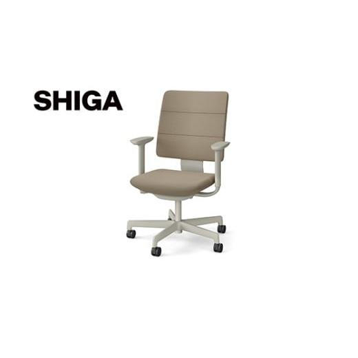 ふるさと納税 家具 滋賀県 近江八幡市 イトーキ SHIGA シガ 昇降脚 背トリプル ベースカラー:ペールオリーブ / 座面カラー:サンドベージュ(KJ-517SEM-L4K4F…