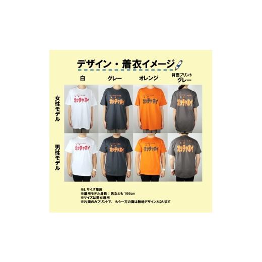 ふるさと納税 服 男 新潟県 新発田市  3Lサイズ Tシャツ オッチャホイ グレー シンガポール食堂 ソウルフード プリントTシャツ ご当地 ご当地グルメ B級グルメ… |  | 04