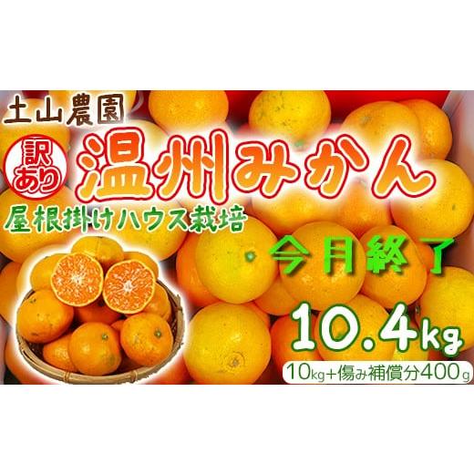 ふるさと納税 果物類 みかん 大分県 杵築市 訳あり 土山農園の温州みかん 屋根掛けハウス栽培 10kg+傷み補償分400g 家庭用 (宮川早生と興津早生の混合)先…