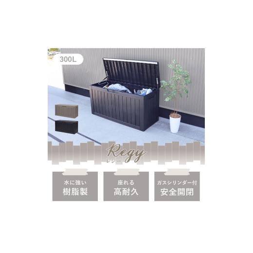 ふるさと納税 雑貨・日用品 兵庫県 小野市 収納 ストレージボックス Regy(レジー) 300L チャコールブラック 収納庫 物置 物置き 物入れ ゴミストッカー ダスト…