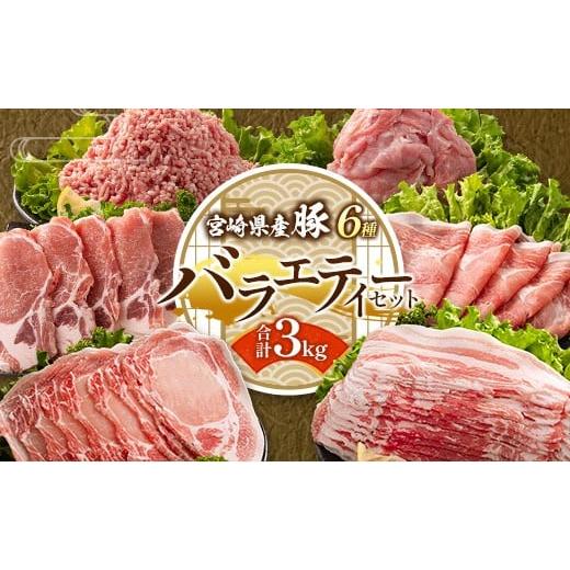 ふるさと納税 豚肉 セット 宮崎県 新富町 2026年1月配送 宮崎県産 豚バラエティーセット 合計3kg 人気 小分け 食べ比べ ボリューム 冷凍 B691-2601 2026年1月…