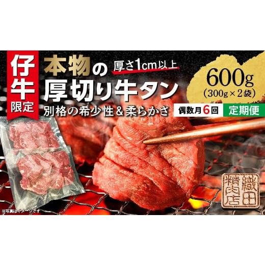 ふるさと納税 牛肉 タン 佐賀県 多久市 定期便 偶数月×6回 牛タン 厚切り牛タン ステーキ 塩味 600g×6回 小分け 偶数月発送 全6回 | 厚切り牛タンステーキ…