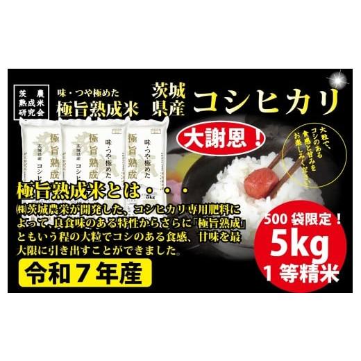 ふるさと納税 米 コシヒカリ 茨城県 坂東市 5kg 茨城県産 コシヒカリ 1等精米5kg / 令和7年 新米 米 お米 こめ コメ 精米 白米 ご飯 国産米 5kg 5キロ コシ…