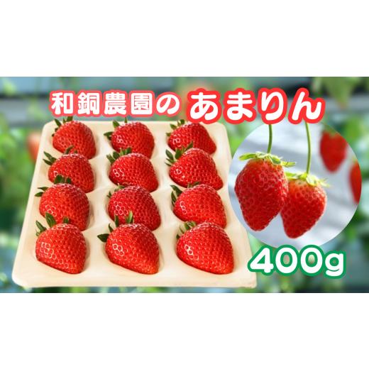 ふるさと納税 いちご 埼玉県 秩父市 和銅農園のあまりん 400g / 果物 フルーツ 苺 イチゴ ジャムのように香り高い 希少 大粒 厳選 朝採り 平成28年デビュー …
