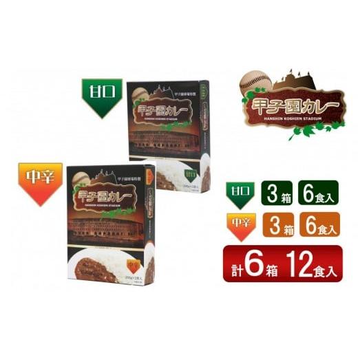 ふるさと納税 加工品等 レトルト 兵庫県 西宮市 甲子園カレー 甘口・中辛 ×3箱6食入 計6箱セット12食入