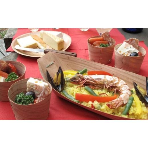 ふるさと納税 食器・グラス 大分県 日田市 和器パーティーセット 日田市 / NPO法人游風 木製 お皿 使い捨て