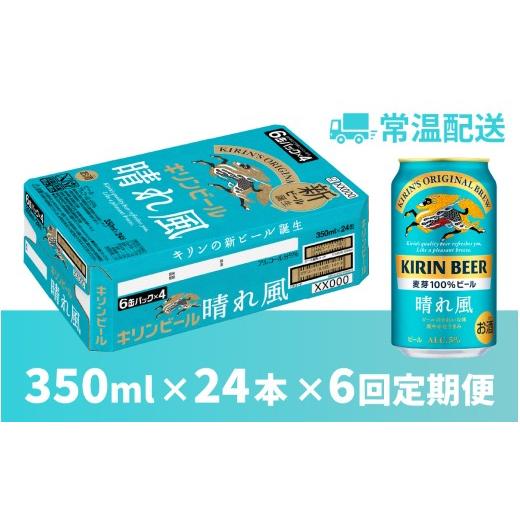 ふるさと納税 ビール 滋賀県 多賀町  定期便6回 キリンビール 晴れ風 350ml × 24本 × 6ヶ月 ／ キリン ビール 飲みやすい 新しい美味しさ 麦芽100% IBUKI な…の画像
