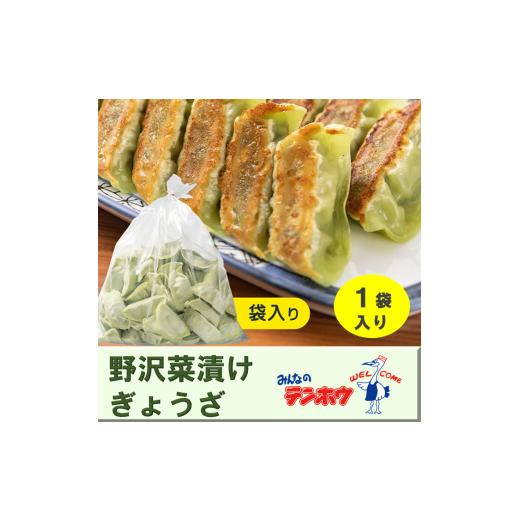 ふるさと納税 餃子 長野県 諏訪市 テンホウの野沢菜漬けぎょうざ(袋入り/冷凍生)1袋 56粒 (シナモン・八角入り)/ テンホウ てんほう 餃子 ぎょうざ ギョ…
