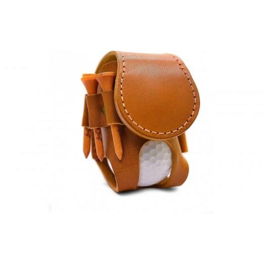 ふるさと納税 ゴルフグッズ バッグ・ケース 大阪府 堺市 ゴルフボールホルダー キャメル キャメル