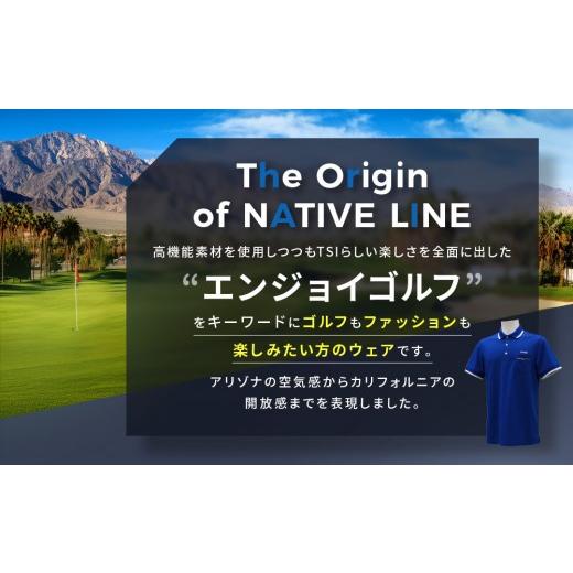 ふるさと納税 ゴルフグッズ ウェア 和歌山県 上富田町 ピンゴルフ ラインスナップテックス 半袖ポロシャツ ブルー Lサイズ ブルー Lサイズ_3
