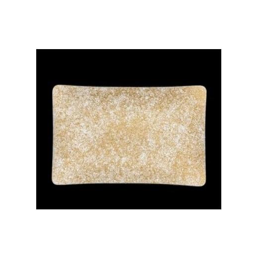 ふるさと納税 金工品 和歌山県 九度山町 角小皿 乱糸(マット仕上げ) 純白 [NF140] 純白