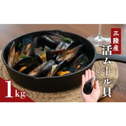 ふるさと納税 魚貝類 岩手県 大船渡市 国産 活ムール貝 1kg 冷蔵 ムール貝 ムラサキ貝 しゅうり貝 殻付き 新鮮 産地直送 お取り寄せ グルメ 三陸 岩手県 大船…