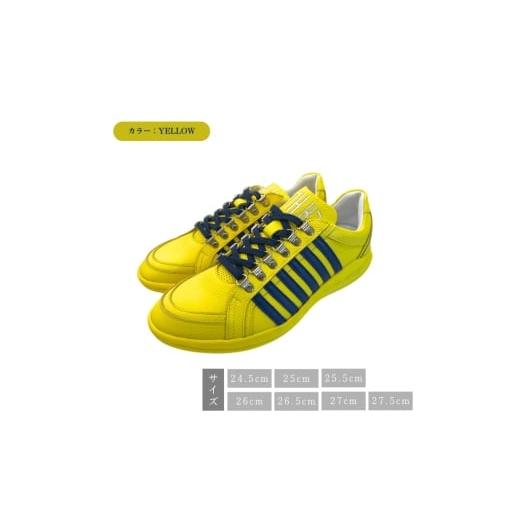 ふるさと納税 靴・スリッパ・下駄 奈良県 大和郡山市 B-FOUR H001 YELLOW 25.0cm   25.0cm