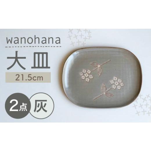 ふるさと納税 食器・グラス 大皿 愛知県 瀬戸市 瀬戸焼 wanohana大皿 2枚セット(灰) 株式会社カネ三商店 / 皿 食器 ギフト プレゼント / 瀬戸市 BBDD016 …