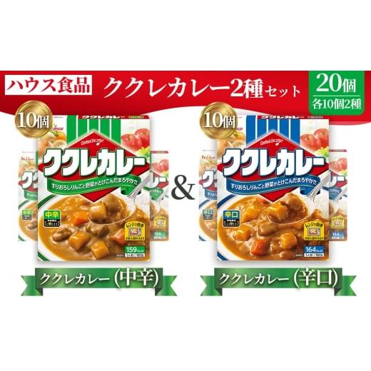 ふるさと納税 加工品等 レトルト 愛知県 江南市 ハウス ククレカレー 中辛&辛口 各10個 レトルト食品 レンジ対応商品 / レトルトカレー カレー ハウス…
