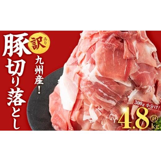 ふるさと納税 豚肉 鹿児島県 志布志市 3月発送予定 訳あり・生産者応援企画 九州産 豚切り落とし肉 計4.8kg(300g×16P) b3-023-03 2026年3月末までに発送