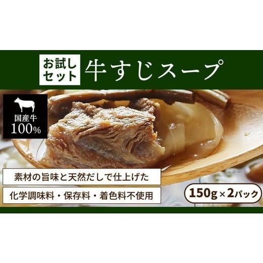 ふるさと納税 惣菜・レトルト 愛知県 春日井市 お試し レトルト食品 牛すじスープ(150g×2パック) | 惣菜 おかず お惣菜 おそうざい 冷凍食品 冷凍おかず 電…