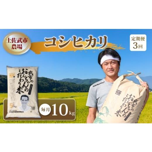 ふるさと納税 米 コシヒカリ 高知県 南国市 お米定期便 3回 令和7年度 コシヒカリ 数量限定 各10キロ 米 コメ 減農薬栽培 お米 精米 早場米 新米 ご飯 おにぎ…
