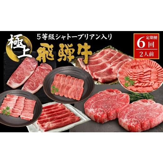 ふるさと納税 牛肉 ヒレ 岐阜県 東白川村 5等級シャトーブリアン入り 飛騨牛極上定期便 全6回 すき焼き しゃぶしゃぶ ステーキ 焼肉 BBQ モモ カタ ロース 肩…