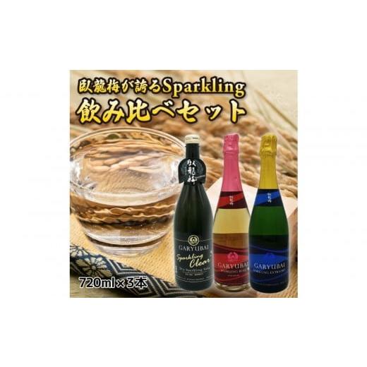 ふるさと納税 日本酒 静岡県 静岡市 臥龍梅 Garyubai Sparkling 3種飲み比べセット 720mL×3本セット