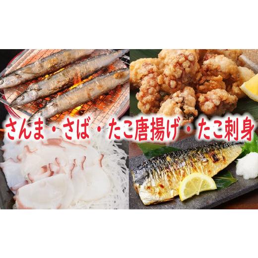ふるさと納税 魚貝類 さんま 北海道 根室市 A-19014 北海道根室産 さんま・さば・唐揚げ用たこ・たこ刺身セット