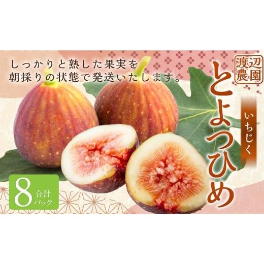 ふるさと納税 いちじく 福岡県 うきは市 いちじく(とよみつひめ)8パック 2026年7月下旬〜8月下旬発送予定 いちじく フルーツ 果物 くだもの 冷蔵 福岡県 う…
