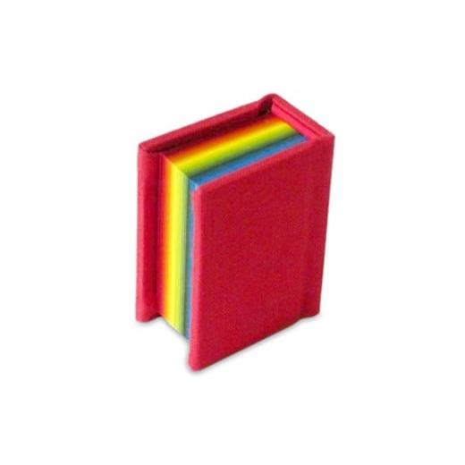 ふるさと納税 雑貨・日用品 長野県 伊那市 豆本カードスタンド(本文/虹色)赤 005-05 |豆本カードスタンド 虹色 赤 美篶堂 ミニブック スタンド メッセージ…