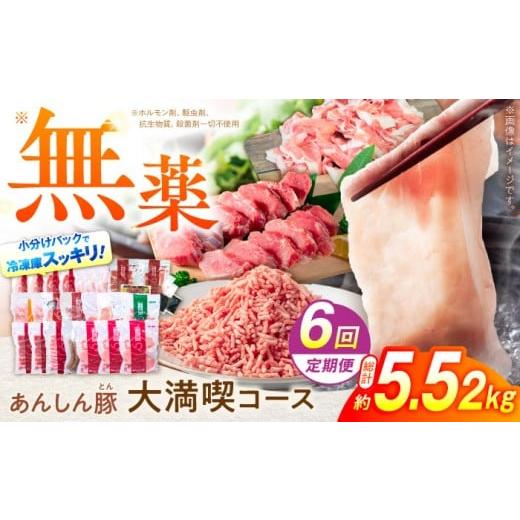 ふるさと納税 豚肉 岐阜県 白川町 6回定期便 あんしん豚 豚肉大満喫コース 計5.52kg 味噌漬け ソーセージ ウインナー 小間切 ロース カタ モモ しゃぶしゃぶ …