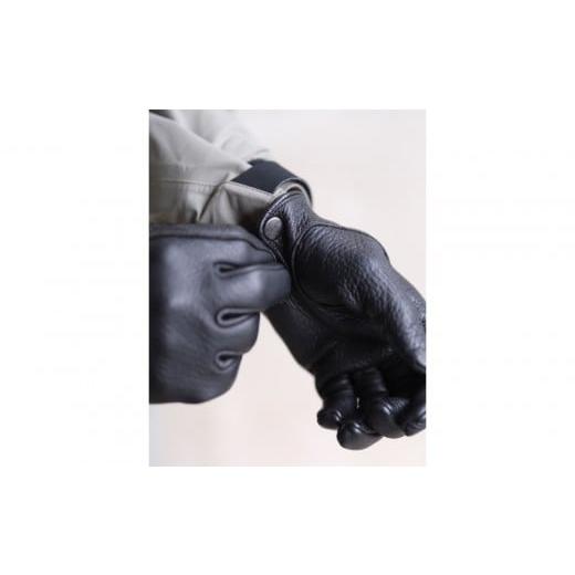ふるさと納税 アウトドアグッズ ウェア 香川県 さぬき市 LAMP GLOVES -UTILITY GLOVE MID-(カラー:ブラック/サイズ:S) 革手袋 レザー グローブ 鹿革 メンズ…