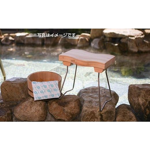 ふるさと納税 雑貨・日用品 岐阜県 中津川市 tonono バスチェアー（ヒノキ・耐水） F4N-2707 ヒノキ・耐水の画像