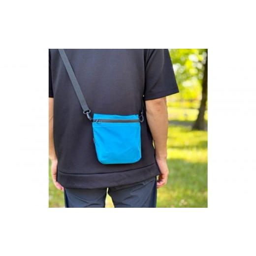 ふるさと納税 カバン ショルダーバッグ 愛知県 名古屋市 水色 雨の日にも ポケット付き軽量ナイロンショルダーバッグ サコッシュ 撥水ポシェット 水色