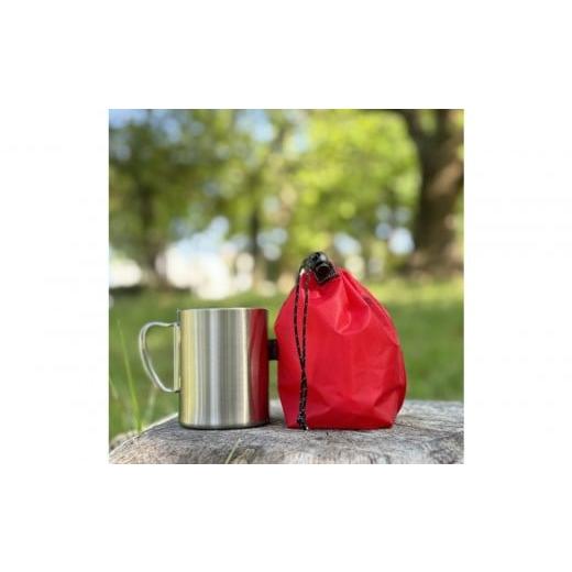 ふるさと納税 小物 愛知県 名古屋市 XS 0.5L・赤 手のひらサイズの軽量ナイロン巾着袋 赤