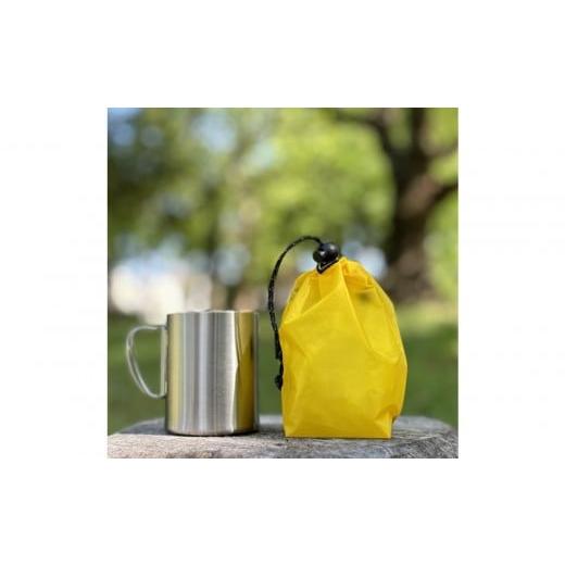 ふるさと納税 小物 愛知県 名古屋市 XS 0.5L・黄色 手のひらサイズの軽量ナイロン巾着袋 黄色