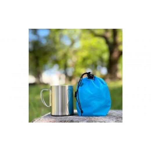 ふるさと納税 小物 愛知県 名古屋市 XS 0.5L・水色 手のひらサイズの軽量ナイロン巾着袋 水色