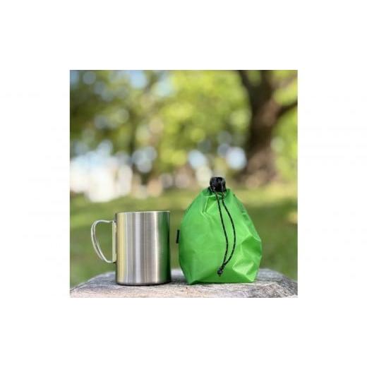 ふるさと納税 小物 愛知県 名古屋市 XS 0.5L・緑 手のひらサイズの軽量ナイロン巾着袋 緑