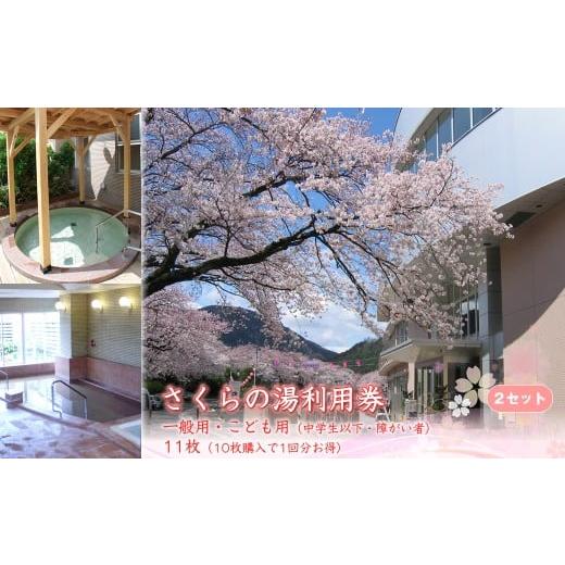 ふるさと納税 温泉・サウナ・スパ利用券 神奈川県 山北町 さくらの湯利用券 一般用・こども用(中学生以下・障がい者)11枚(10枚購入で1回分お得)2セット