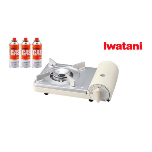 ふるさと納税 アウトドアグッズ 埼玉県 さいたま市 イワタニ カセットフー カセットフーミニ ホワイト+カセットガス3P