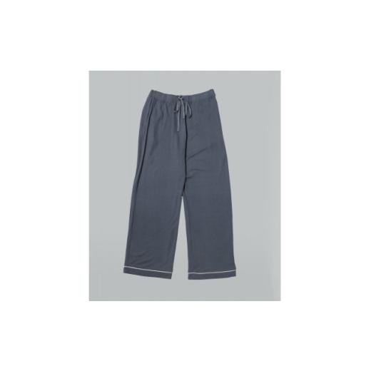 ふるさと納税 服 女 岐阜県 笠松町 パイピングパジャマセットアップボトム ログウッドブルー 1694987