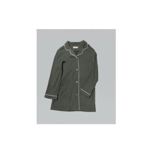 ふるさと納税 服 女 岐阜県 笠松町 パイピングパジャマセットアップトップス　ログウッドエンジュグリーン 1694996の画像