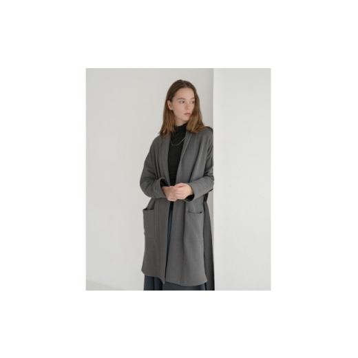 ふるさと納税 服 女 岐阜県 笠松町 パイル羽織ジャケット(起毛加工あり)　ログウッドアカネマリーゴールドグレー 1695123の画像