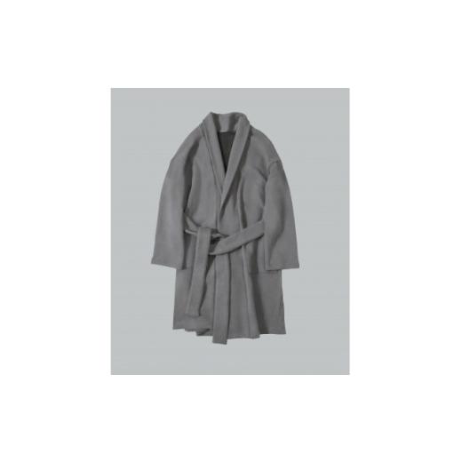 ふるさと納税 服 女 岐阜県 笠松町 パイル羽織ジャケット(起毛加工あり)　ログウッドアカネマリーゴールドグレー 1695123の画像