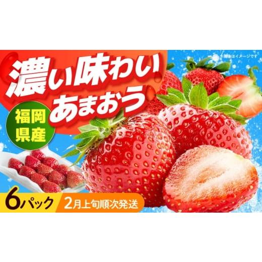 ふるさと納税 いちご 福岡県 築上町 2026年2月上旬より順次発送 福岡産 春 あまおう 6パック [築上町] 南国フルーツ株式会社 果物 苺 いちご